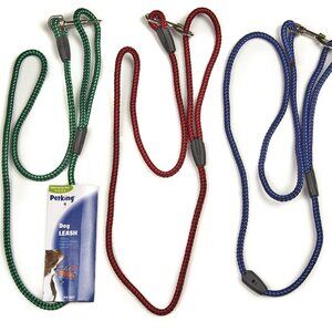 NWT 4-foot Woven Cat or Small Dog Leash, Green or Blue